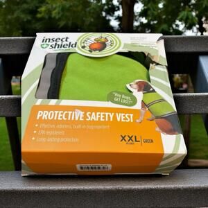 Insect Shield Dog Safety Vest XXL Repels Mosquito Ticks Fleas Protective Gear